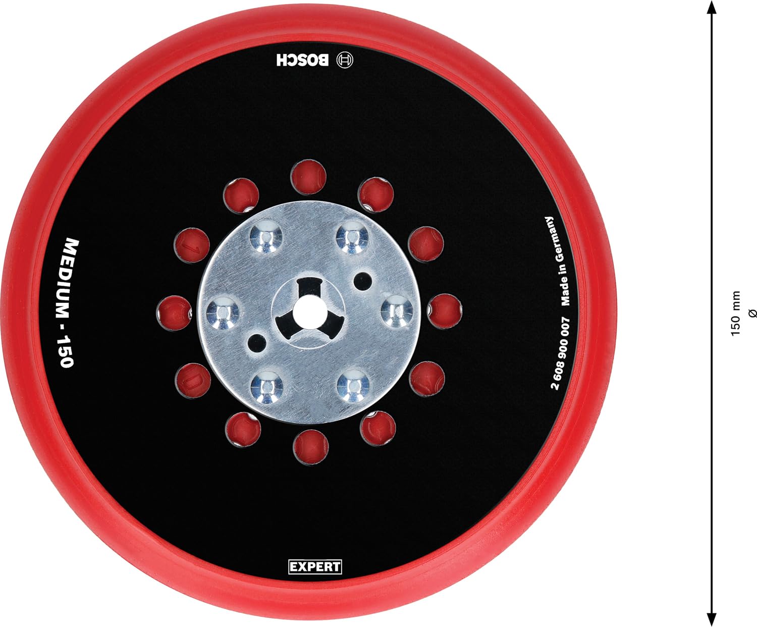 Bosch Accessories 1x Platorelli Expert Multihole Universal Versione Medio, Ø 150 mm, Accessorio Levigatrice Rotoorbitale
