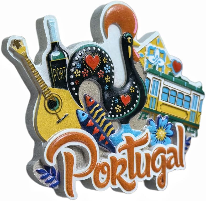 Imán Decorativo de Resina con Diseño de Portugal miniatura 2