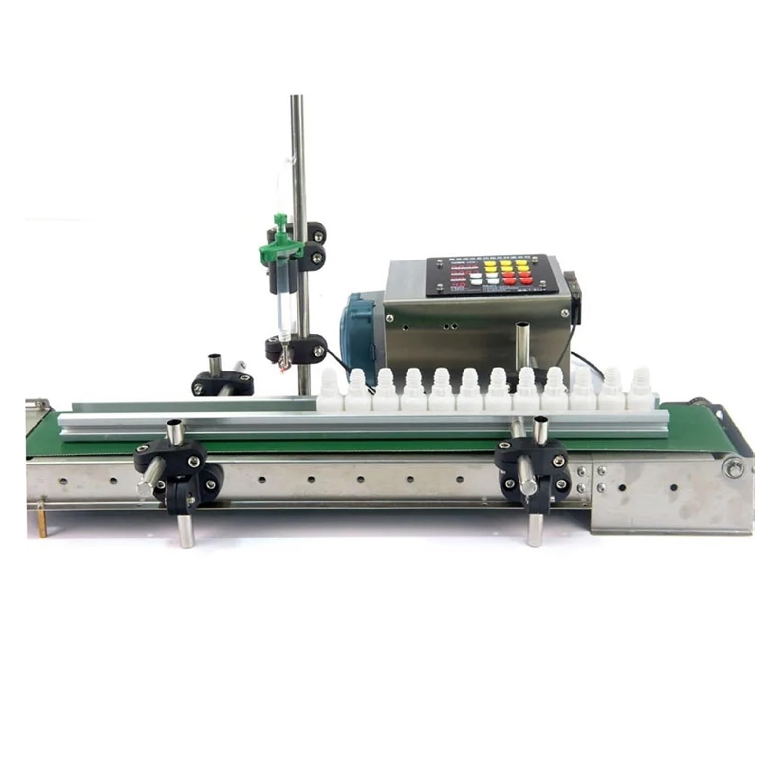 CUDTAPI - Fully Automatic Conveyor Belt Single-head Liquid Peristaltic Pump Dispensing Induction Filling Machine High Precision Liquid Paste Filling Machine