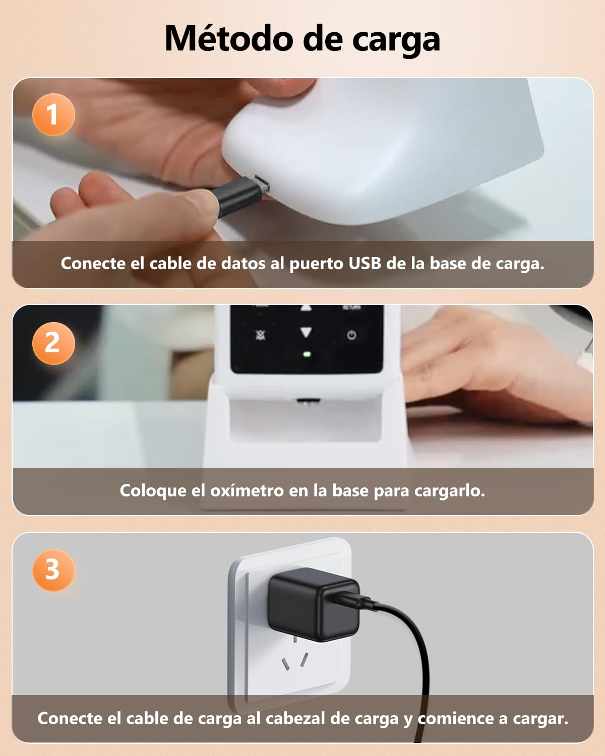 HealthTree pulsioximetro pediatrico portátil, oximetro pediatrico recargable,medidor saturacion oxigeno, Comprobar los niveles de oxígeno, la frecuencia cardíaca y el índice de perfusión