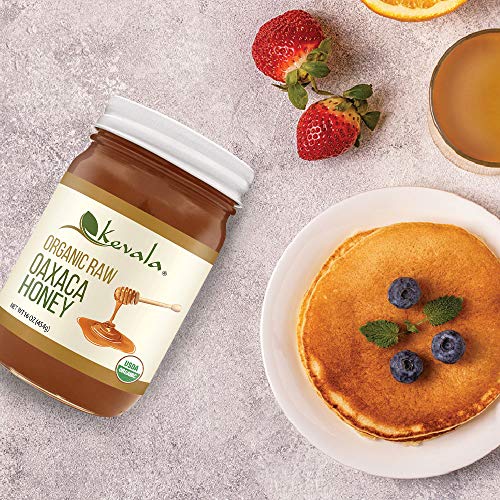 Kevala Organic Raw Oaxaca Honey, 16 Oz, Glass Jar #TOP3