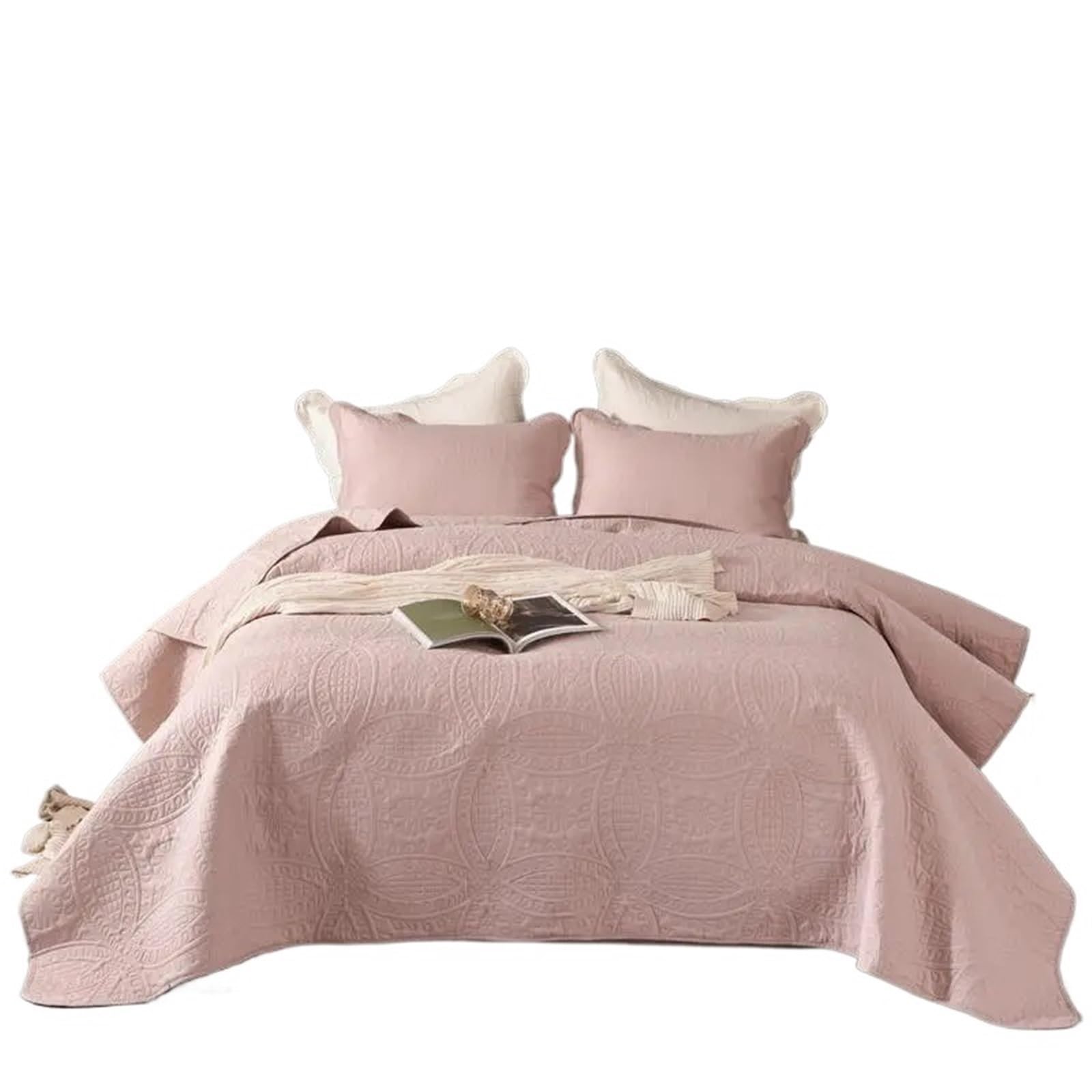 DAJGRHE Bedspread Quilted Bed Cover 220x240cm Coverlet King Size(Color 10,1pc 220x240cm)
