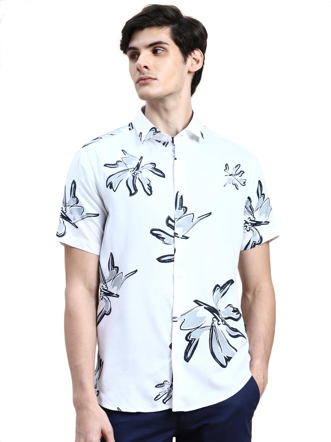 SHOWOFFMen's Floral Slim Fit Shirt