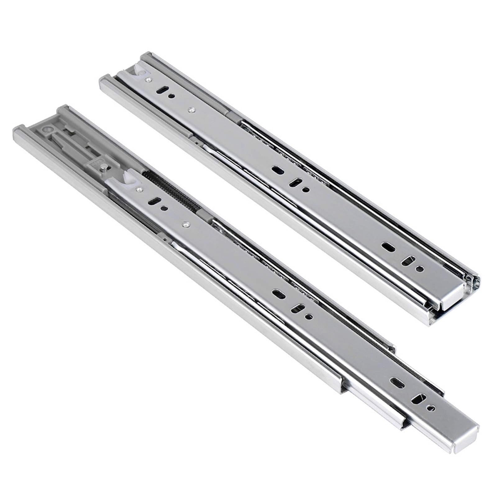 Mnuvxzaewf Stainless Steel 2Pcs Soft Close Drawer Slides 10 Inch Full Extension Ball Bearing Self Closing Cabinet Track Guide Dresser Glide Side Mount(,12Inch (30Cm))
