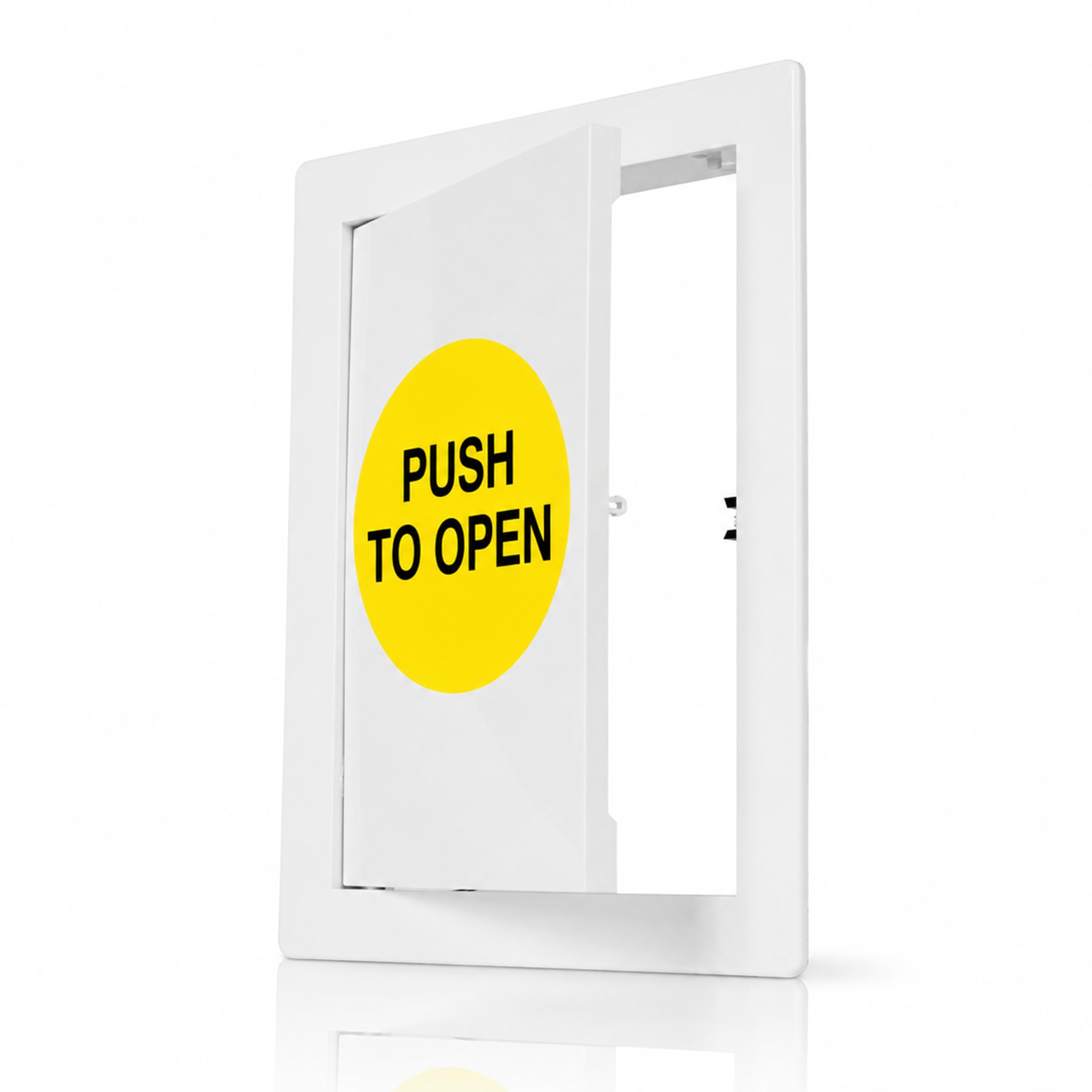 Vent Systems 150 x 200 mm ABS Plasterboard Access Panel - Push-to-Open White Plastic Access Panels - Inspection Hatch in Wall or Ceiling Panel - Plumbing Service Door - Meter Box Cover, Access Hatch