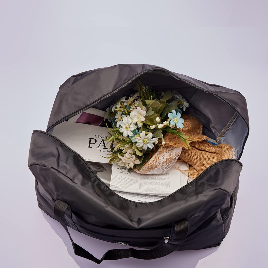 PALAMEA Bagaglio a Mano 40x20x25 Ryanair Borsone da Viaggio Sottosella Pieghevole Borsa da Cabina Aereo Palestra 20L