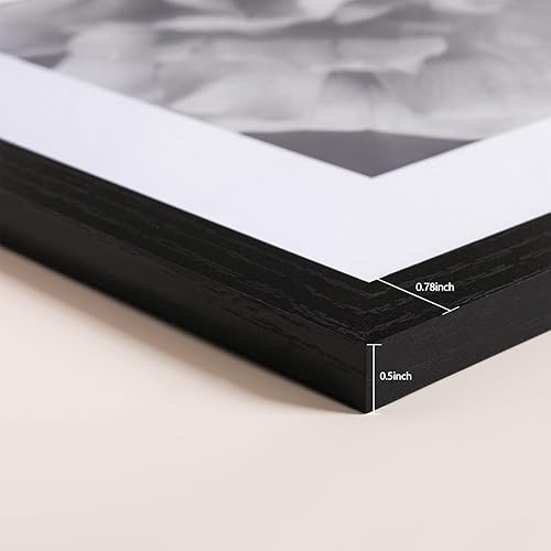 Miniatura 4 de eletecpro Juego de 9 marcos de fotos de 4 x 4 pulgadas, juego de 9 marcos de pared clásicos para galería, para fotos de 4 x 4 sin paspartú, marcos