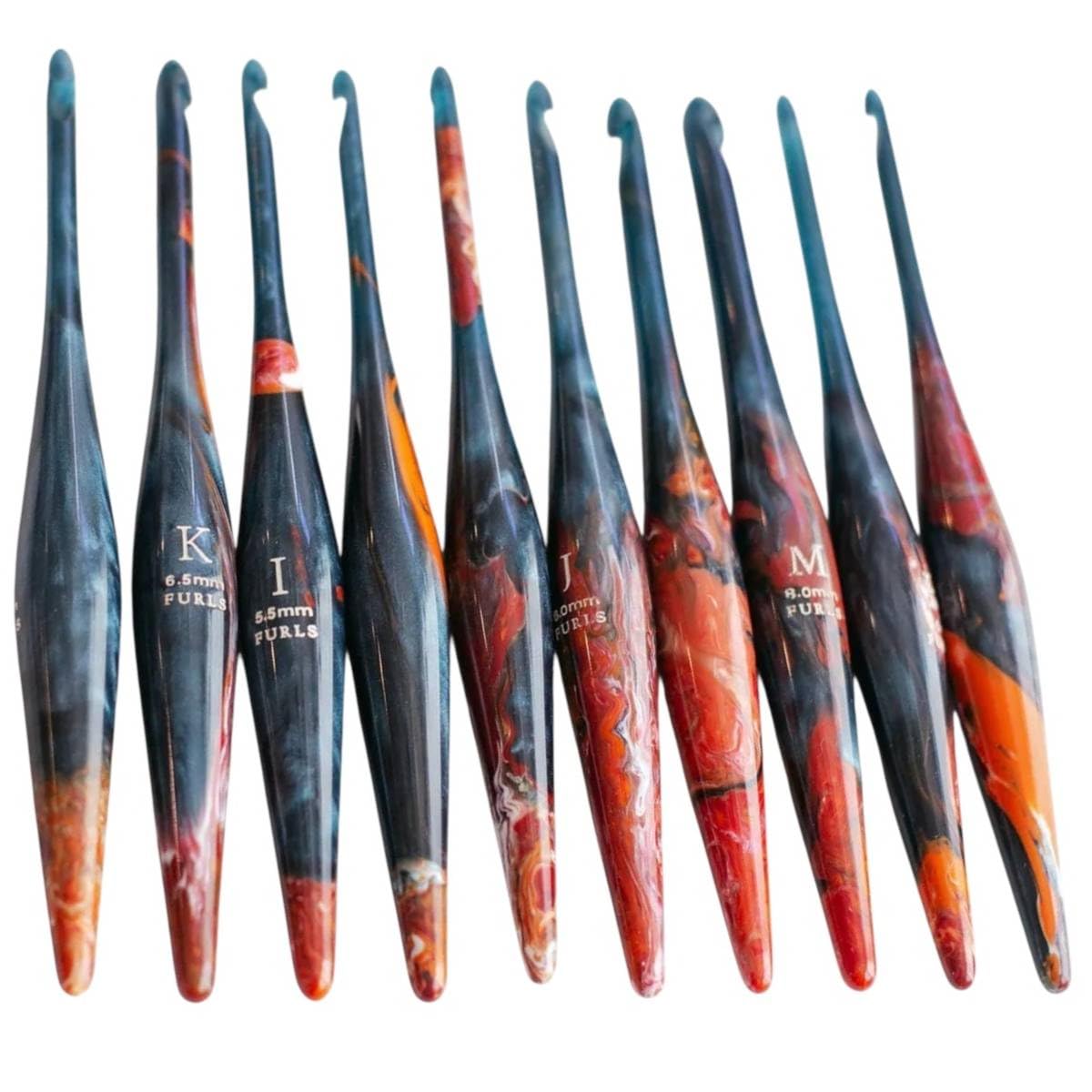 Furls Crochet Hook, Limited Edition Nebula Streamline Galaxy, Ergonomic Handle Crochet Hooks 7" (Streamline - Nebula, K - 6.50MM)