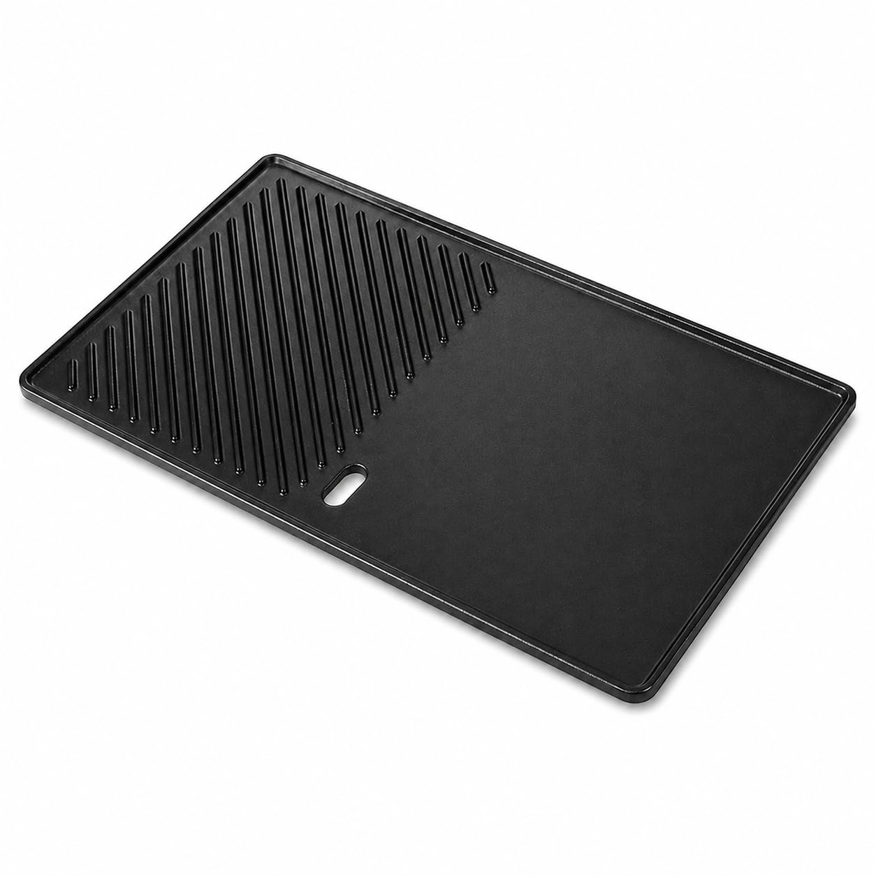 GFTIME 13191 43 cm x 24 cm płyta grillowa plancha do Landmann EMAILLEE Triton 2 Bruleurs, żeliwna płyta grzewcza do grilla gazowego na spalania jajek i kurczaka