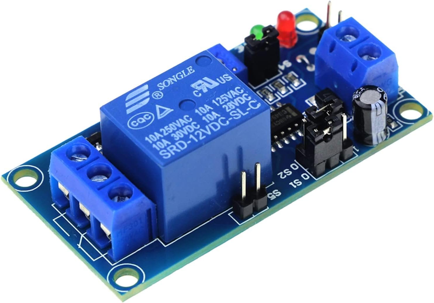 GAUDIE 12V Time Delay Relay Module Normal Open Time Relay Relay Control Switch