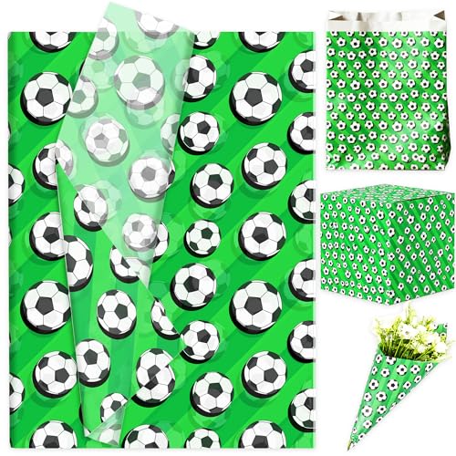 papier demballage football papier cadeau imprimé papier artistique ballon sport pour anniversaires et fêtes sportives