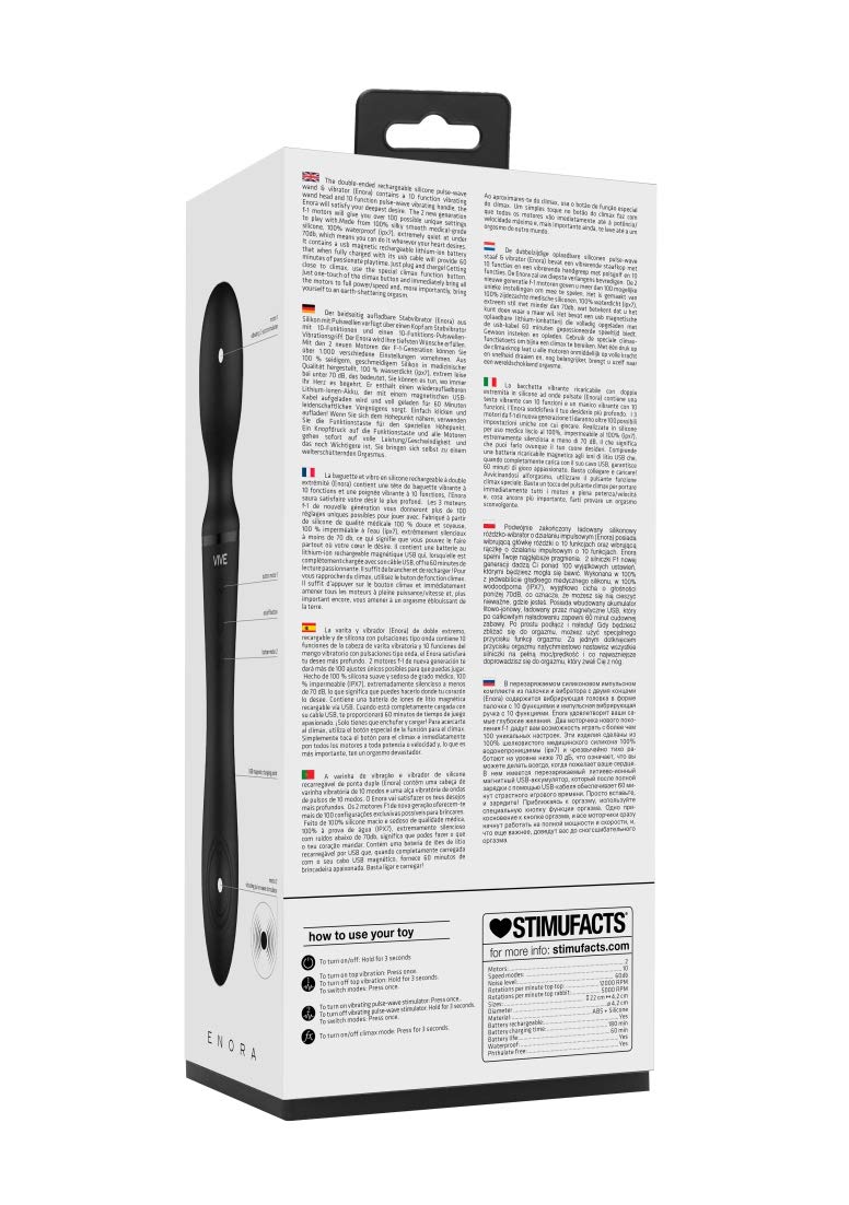Shots VIVE - Enora Wand & Vibrator - Black
