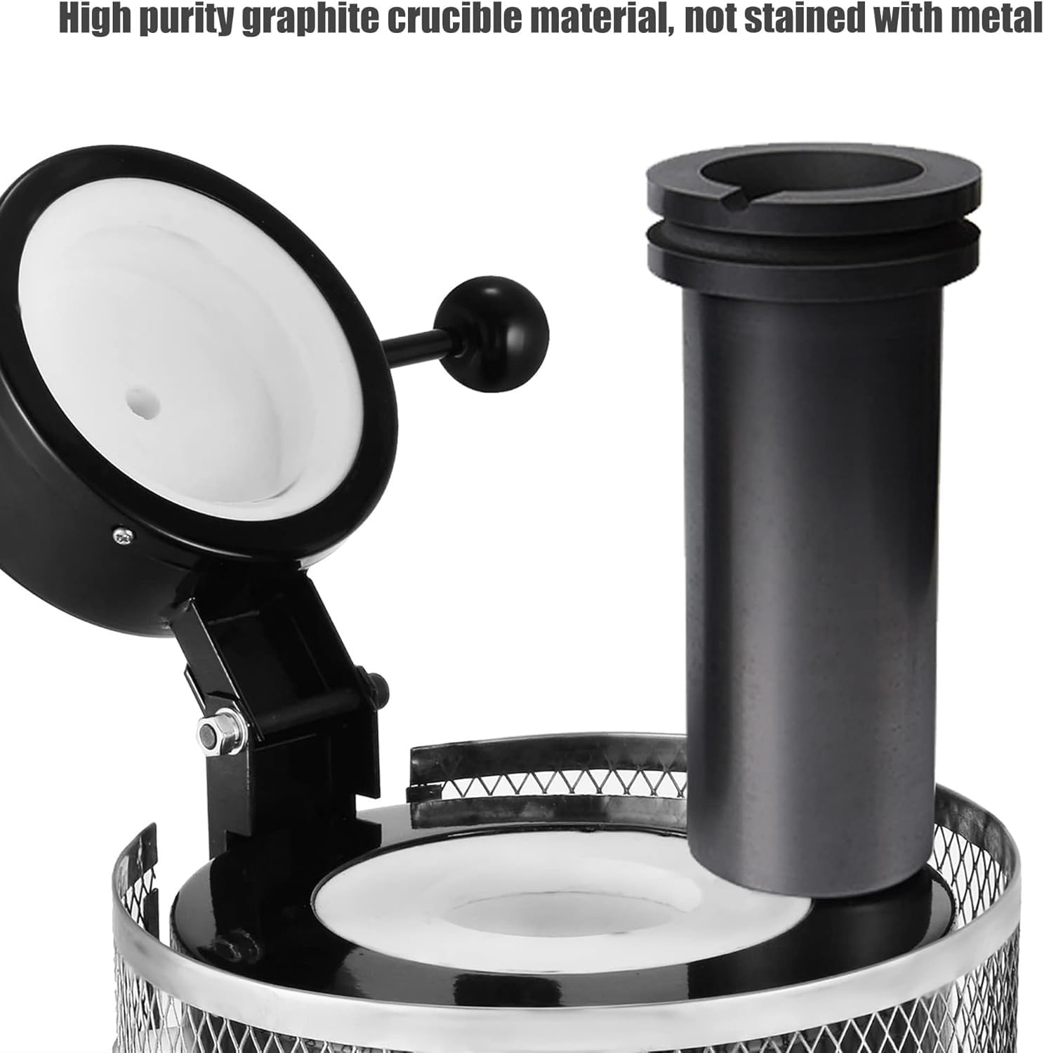 Elektryczny Piec Do Topienia Złota 1 Kg/2 Kg/3 Kg, Cyfrowy Piec Do Topienia Metali, 1150°C/2102°F, Zestaw Do Odlewania Złota, Srebra, Miedzi I Aluminium Z Tyglem, Rękawicami I Szczypcami(2KG)