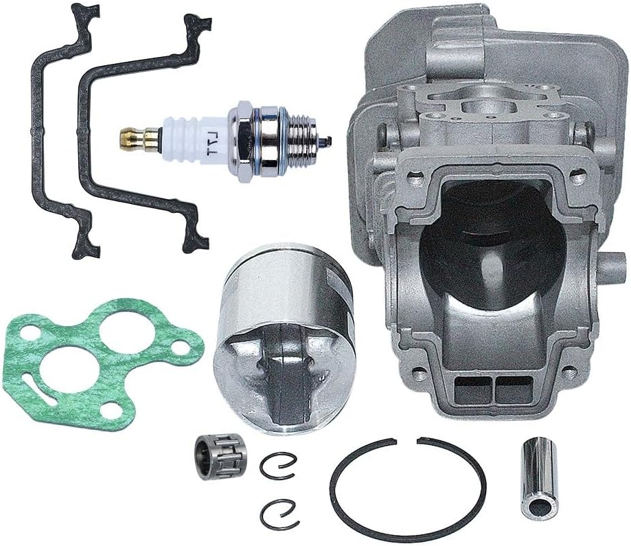 園芸工具部品 41 ミリメートルシリンダーピストンスパークプラグガスケットキットハスクバーナ 135 140 135E 140E チ