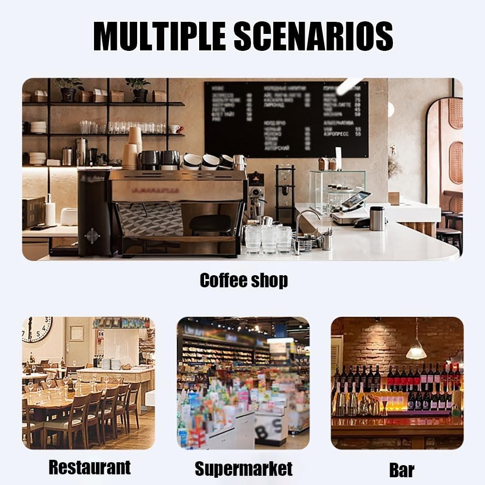 sistemas TPV doble pantalla-para restaurantes-cafeterías pequeños negocios | Caja registradora táctil todo en uno con ntel i3, 8 GB RAM, para negocios, restaurantes y tiendas, Windows 10(Silver)