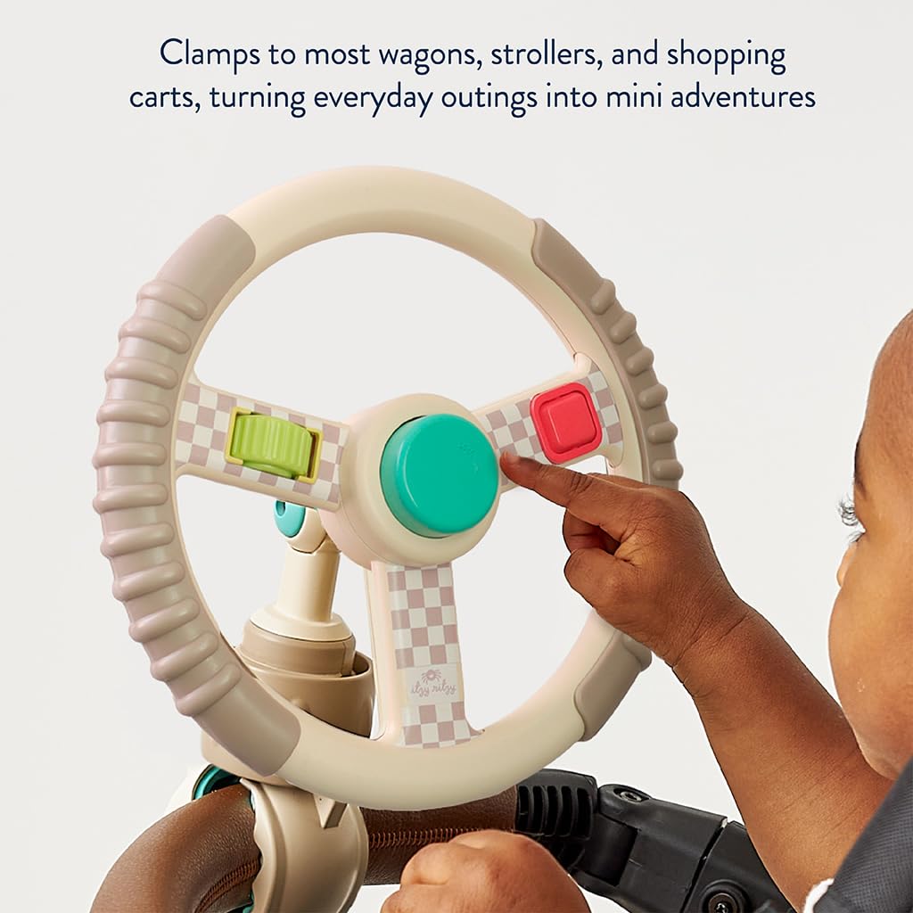 Itzy Ritzy - Bitzy Driver Steering Wheel Wagon and Stroller Activity Toy - 5