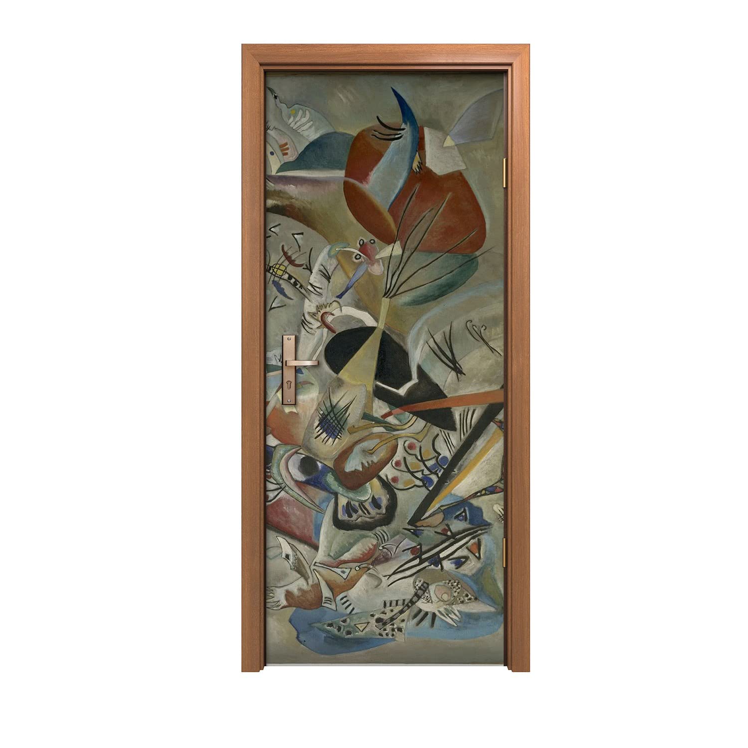Autocollant de porte pour relooker une vieille porte sans peindre 90x200