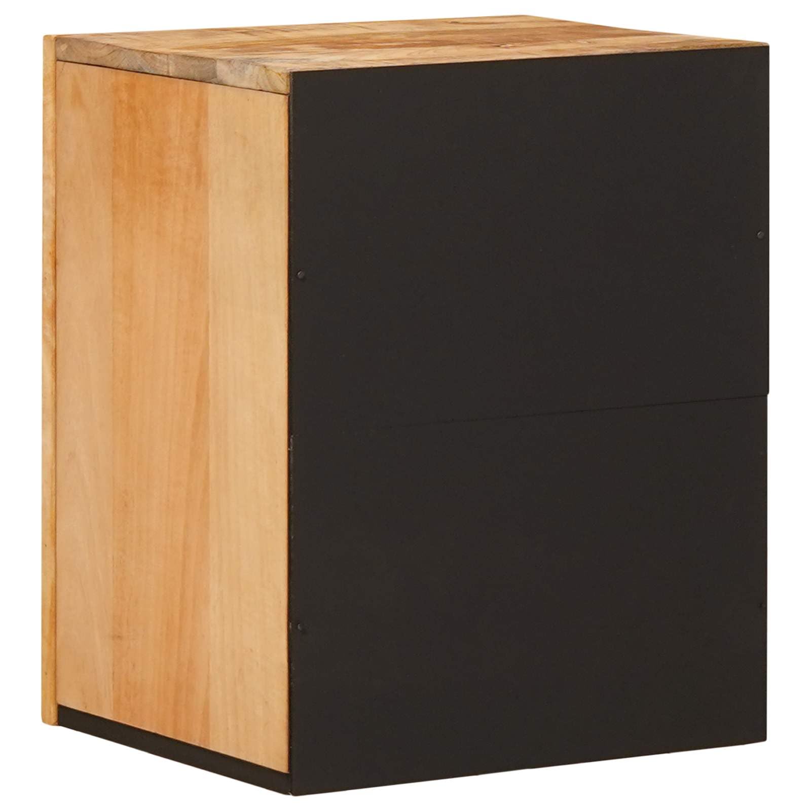 Hängeschrank Badezimmer Braun 38 x 33,5 x 48 cm | Massives Mangoholz, minimalistisches Design, Wandbefestigung, für Handtücher und Kosmetik