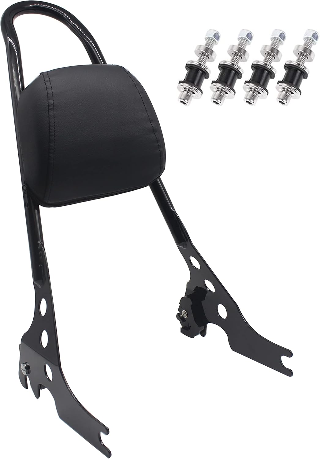 YHMOTO Detachables Sissy Bar Cushion Passenger Backrest W