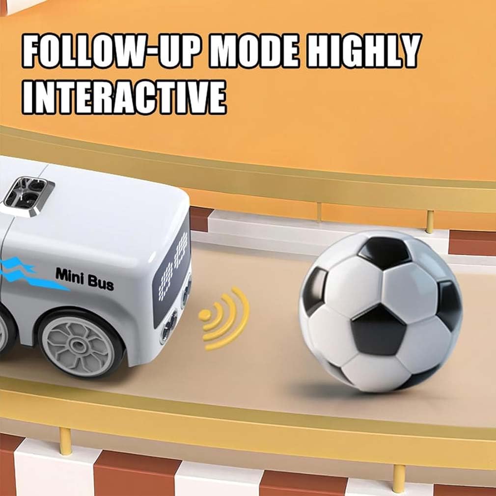 Magic Mini Rc Bus, 2026 Verbessertes RC-Fernsteuerungs-Sensor-Auto mit Gestensteuerung, automatischer Ausweichfunktion für Fahrzeuge,Patrouillenlinien-Fahrspielzeug mit 5 Modi,2.4GHz RC Autos (Blau)