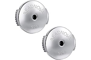 BEADNOVA Secure Locking Earring Backs for Stud Earrings