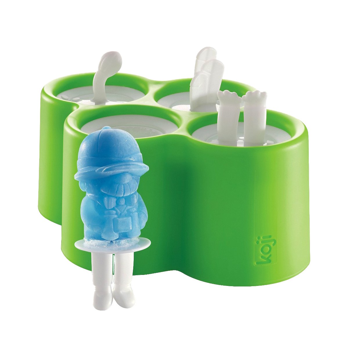 Buy Koji Safari Popsicle Molds, 4 Ice pops, (BPA & PHTHALATE FREE