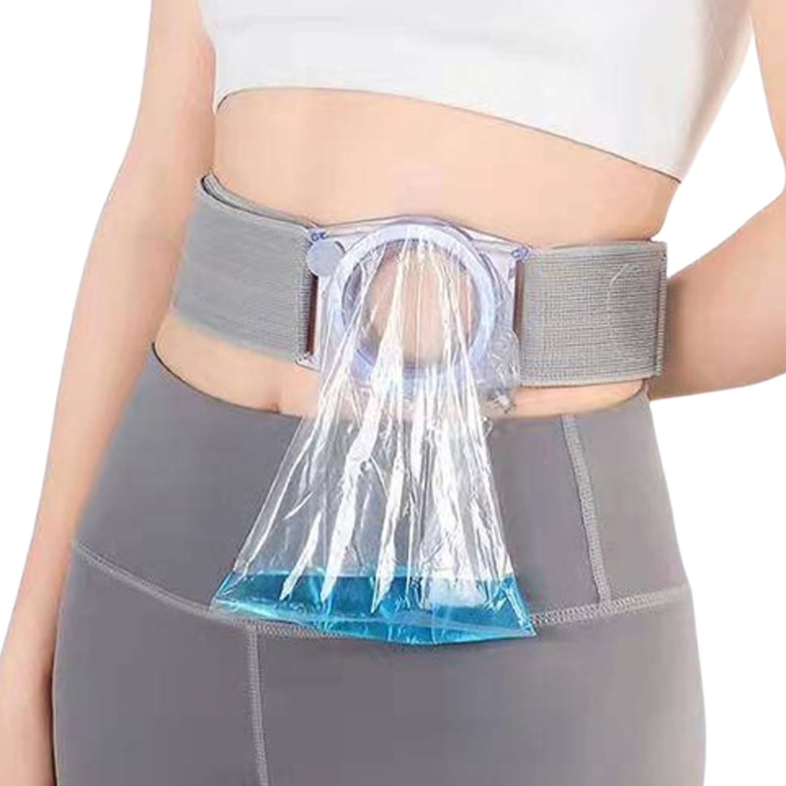 Fascia per Stomia Gonfiabili, Cintura di Supporto per Stomia Regolabile, Cintura Stoma Elastica Addominale per Colostomia e Ileostomia Cura Post-Operatoria