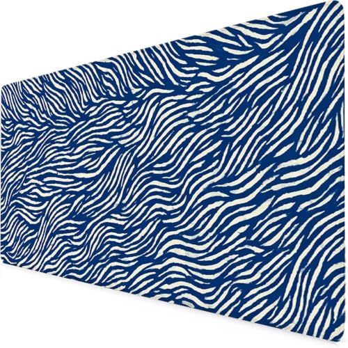 Tapis de souris XXL bleu 1000x500mm grand format abstrait antidérapant pour bureau