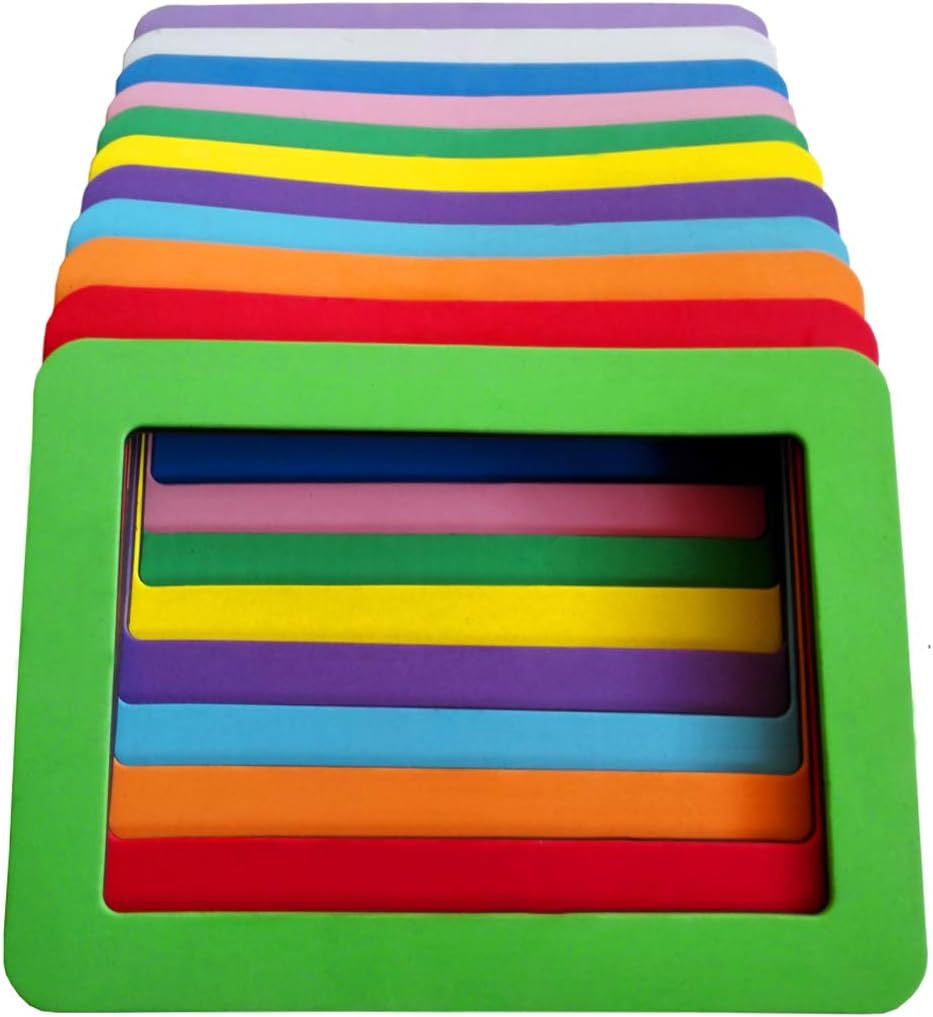 5x7 Magnetic Picture Frames for Refrigerator Thick Magnetic Frames 5x7 Strong Magnet Photo Frame Holder 5x7 Inch Colorful Magnetic Photo Picture Frame Magnets for Iron Material Surfaces Decor 11 Pack