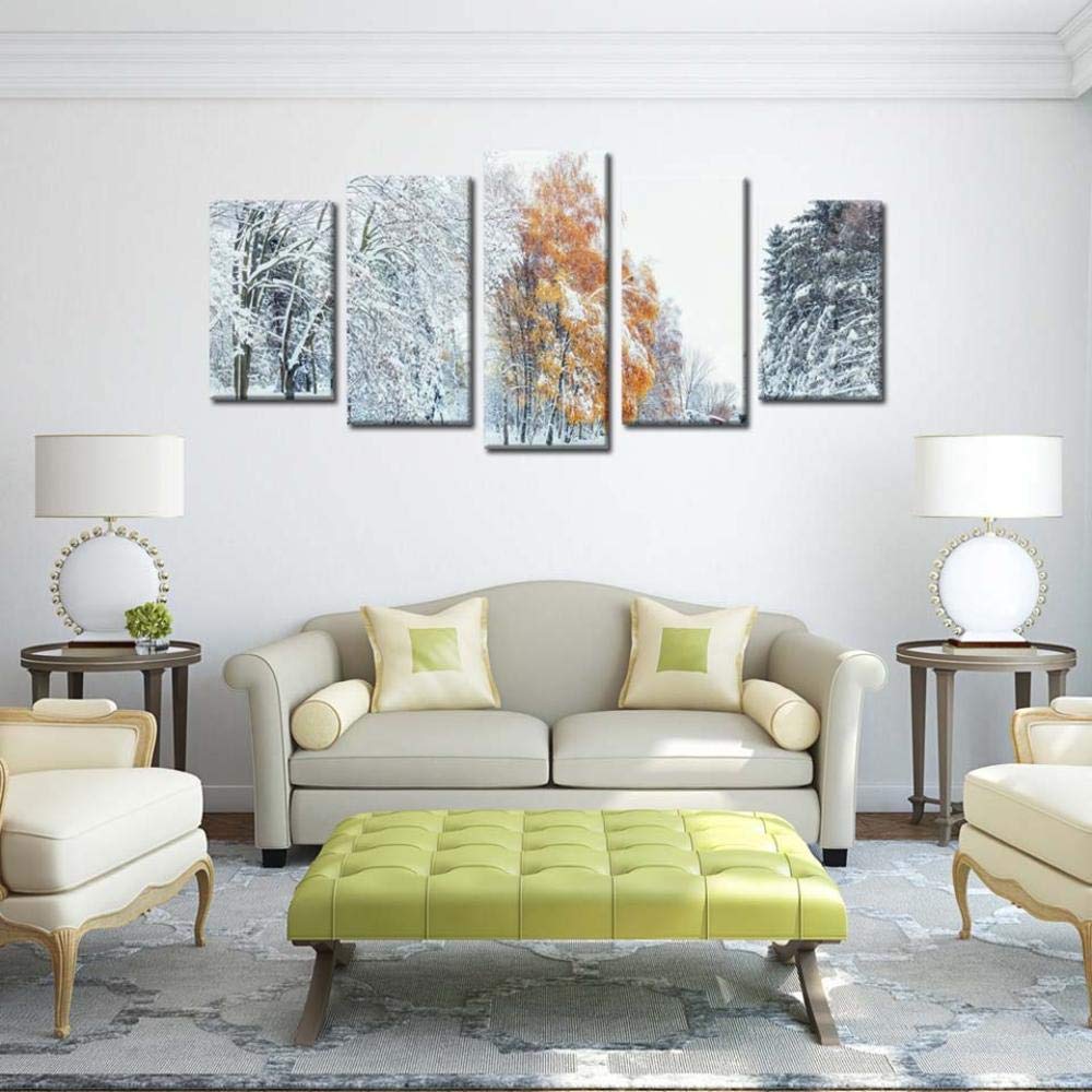 Tableau mural sur toile 5 pièces pour habiller un grand mur vide sans effort - 7