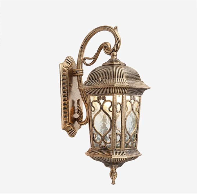 ZHOUYANG Retro Wandlamp Europese Waterproof Doorway Balkon Led Outdoor Light Corridor Aisle Muur Outdoor Patio Garden Light (Size : A)