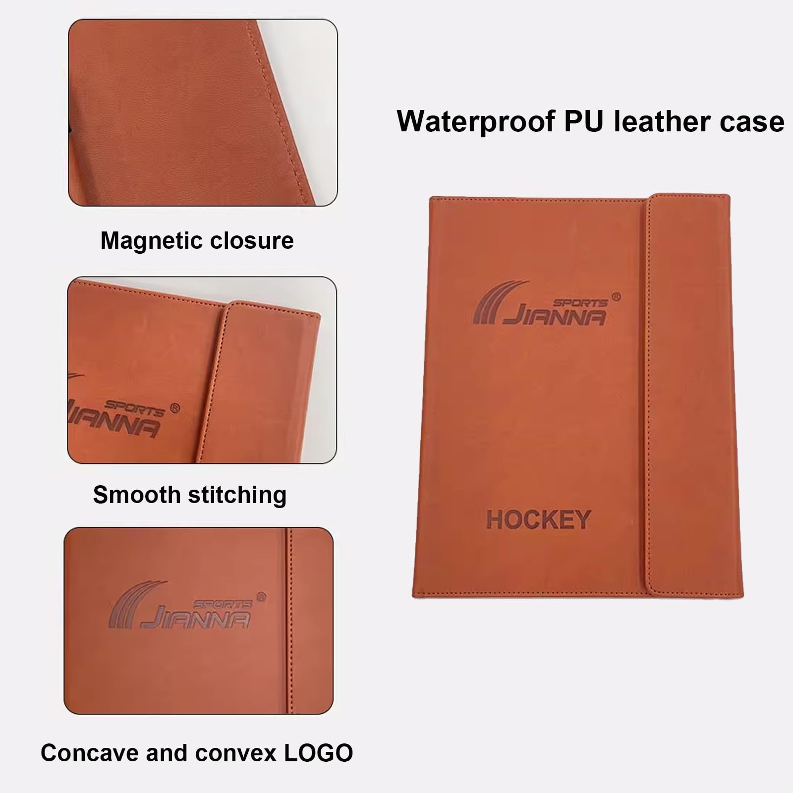 Lavagna Allenatore Hockey, Lavagna Tattica Hockey, Cartellina Portablocco per Allenatore,Lavagnetta Strategie, Pieghevole, per Insegnare e Formazione