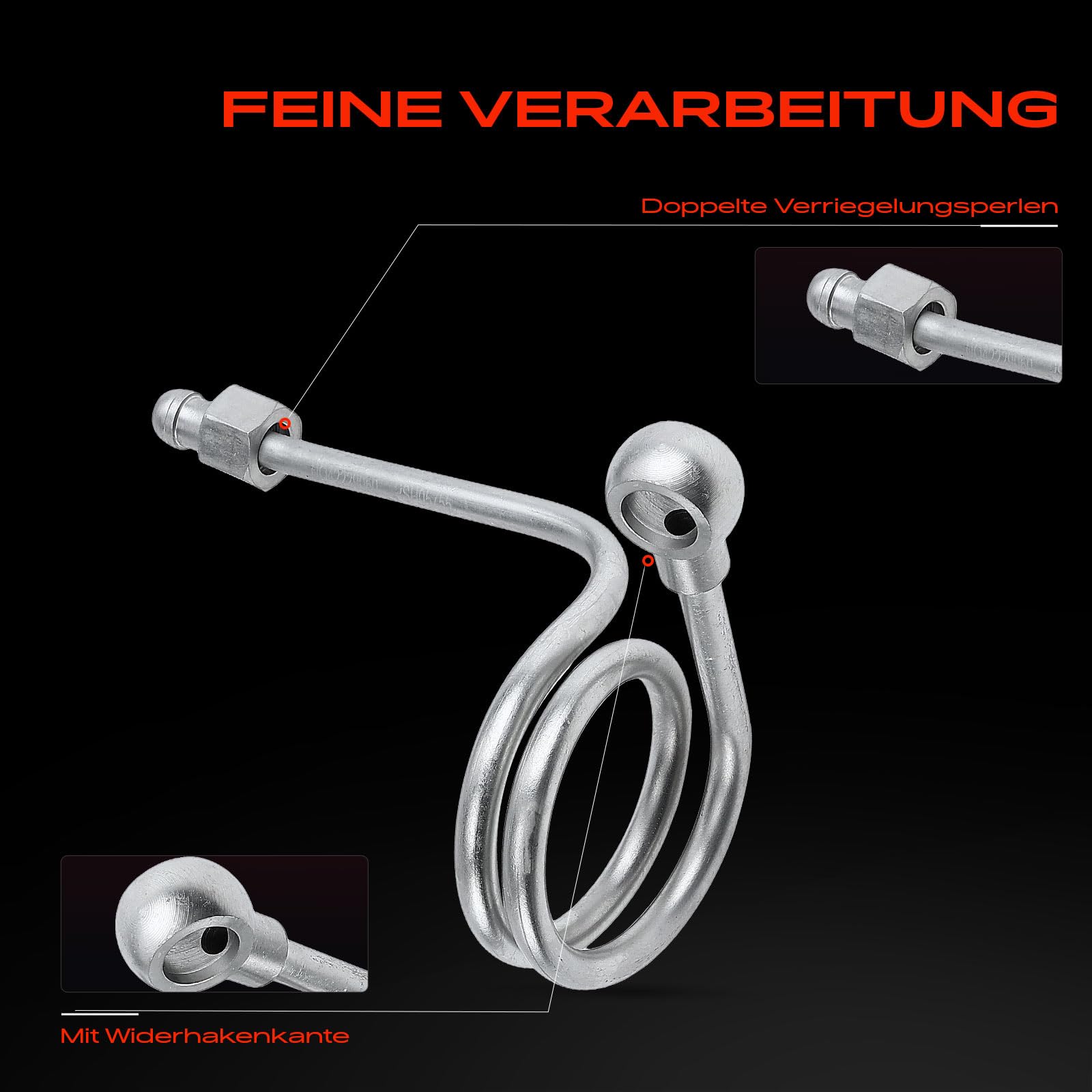 Frankberg Servolenkung Schlauch Kompatibel mit A4 8E2 8EC B7 4.2L 2003-2008 A4 Avant 8E5 B6 8ED B7 4.2L 2003-2008 A4 Cabriolet 2004-2008