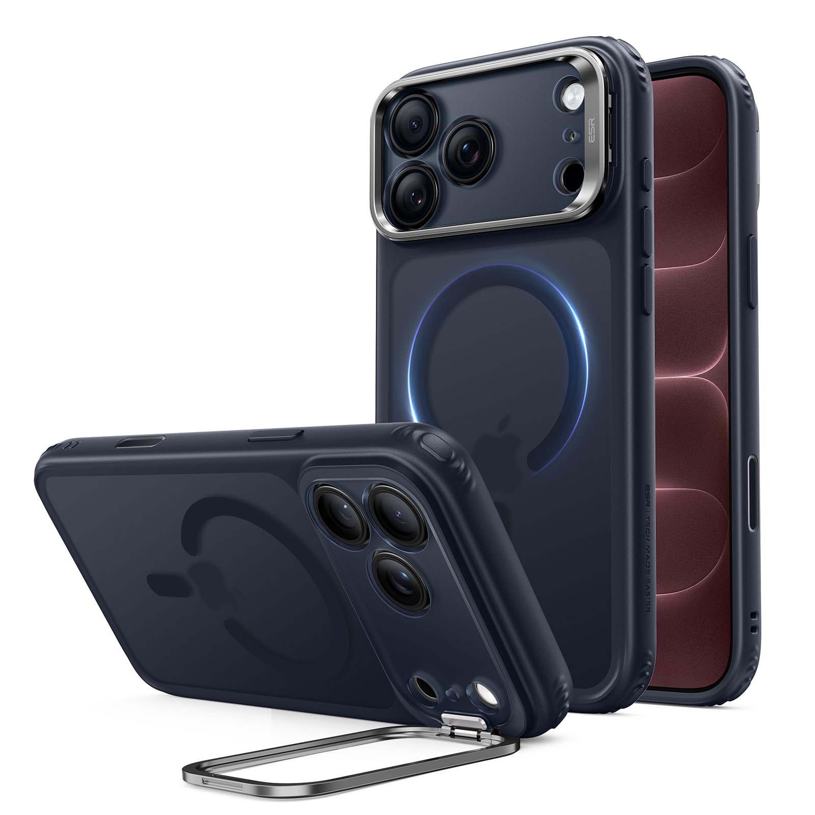 ESR Classic Hybrid for iPhone 18 Pro/17 Pro Case with Flex Stand