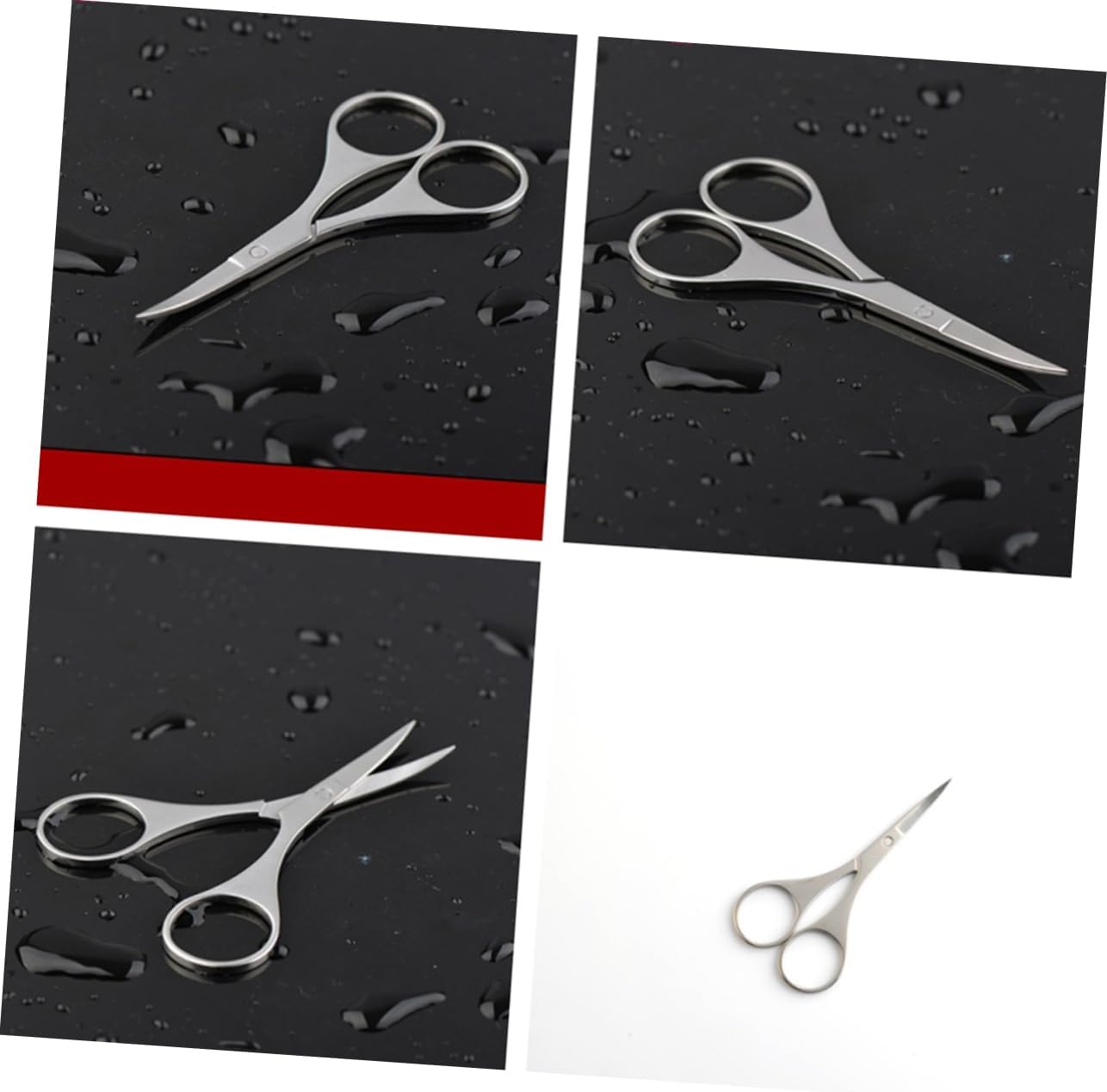 1Pc Stainless Steel Nose Hair and Eyebrow Scissors Trimming Tool for Safe Painless Grooming with Rounded Tips for Men and Women for Delicate Areas