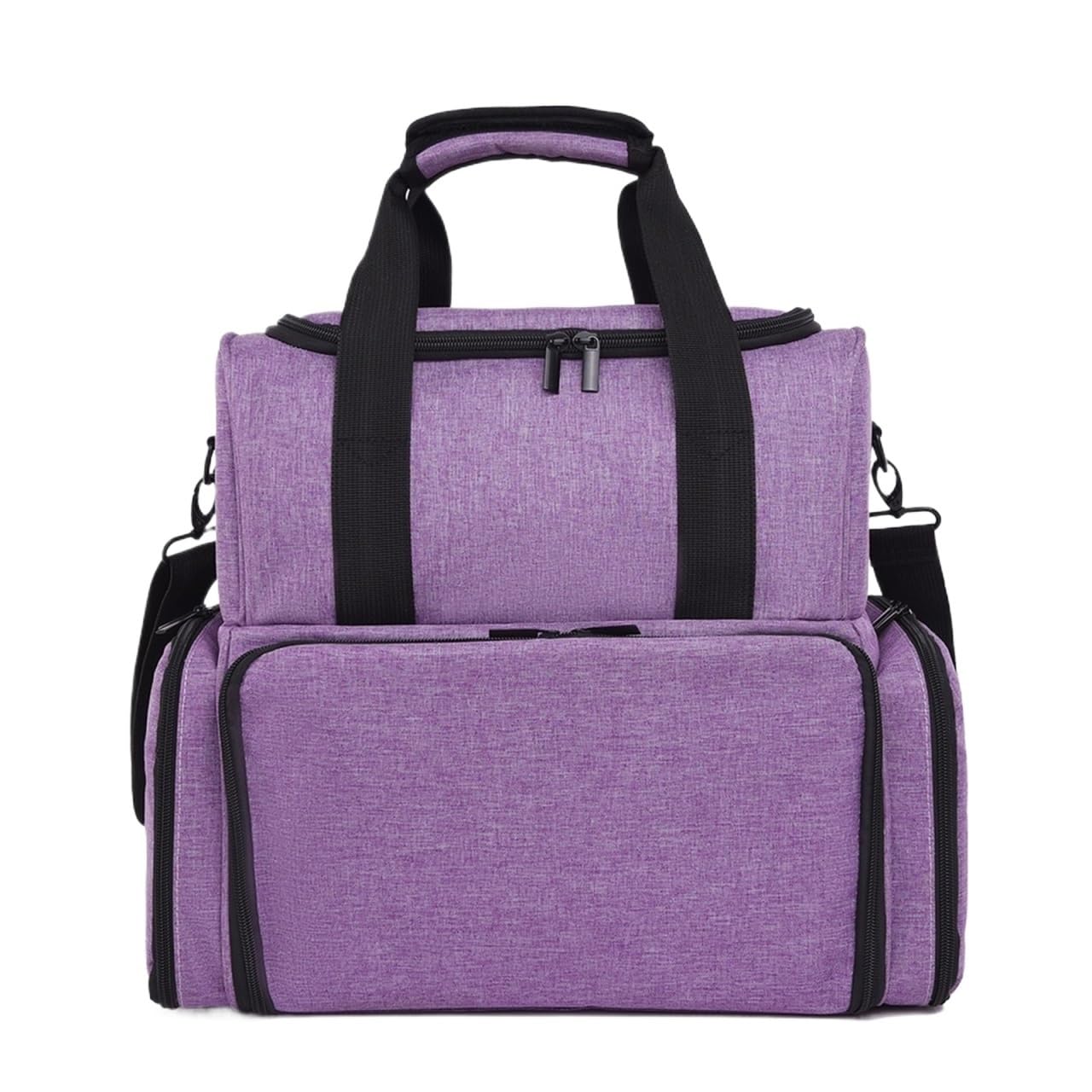 NMGMJQ Nail Polish Organizer Nail Polish Organizer with Removable Cases Hold Lamp Nail Supplies Purple