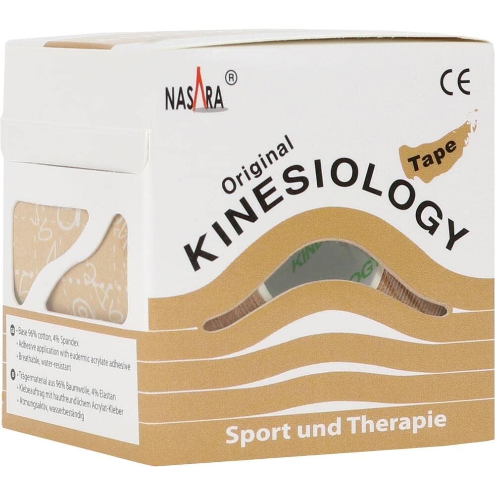 Nasara Kinesiologie Tape 5 Cmx5 m Beige
