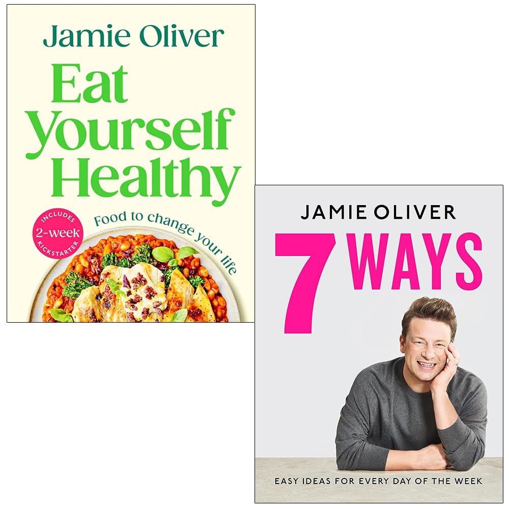 Jamie Oliver Collection 2 Books Set (Eat Yourself Healthy & 7 Ways Easy Ideas for Your Favourite Ingredients)