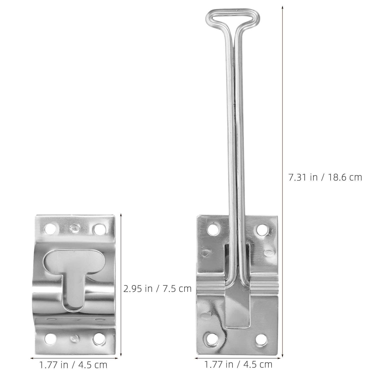 3 Piezas Pestillo de Puerta de Caravana de Metal, Repuesto