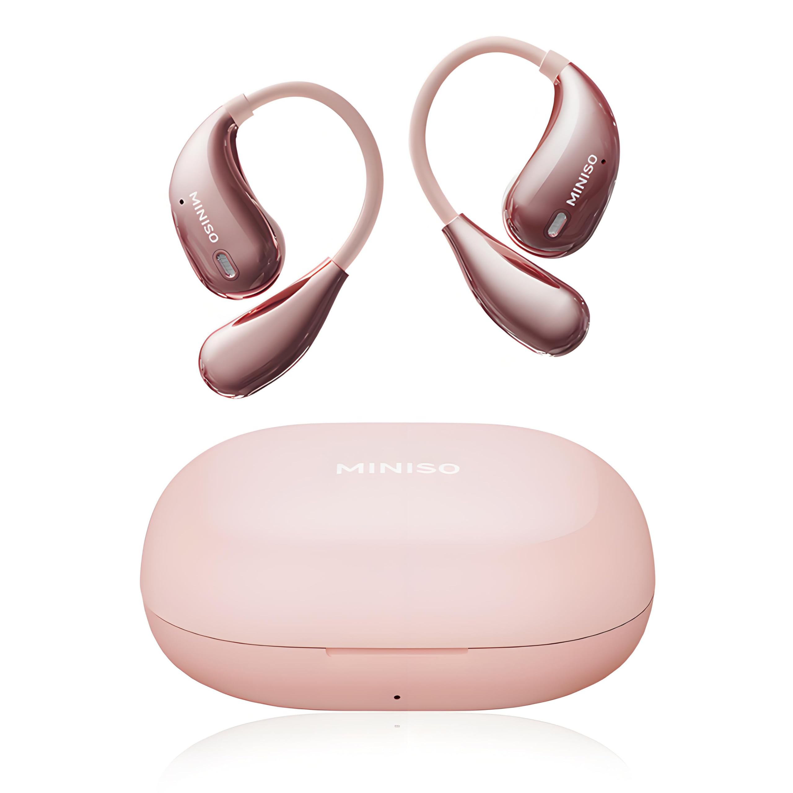 MINISO X33 AI Translation Earbuds Real Time,135 Language Translator Earbuds,Open Ear Wireless Bluetooth Translation Headphones with HiFi Sound, 60H