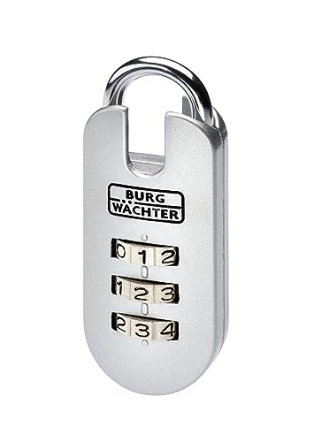 Burg-Wächter Combination Lock 71 25 SB Adjustable Shackle Thickness: 3.5 mm