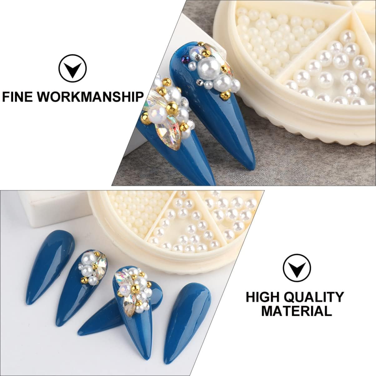 Nail Decorations Mixed Manicure Beads for Creative Fingernail Designs Easy Application for Home and Fashion Accessories