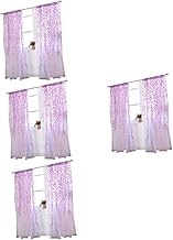 4 Peças De Persianas Transparentes Cortinas Verdes Painéis Transparentes Cortina De Rede Cortinas De Voile Verde Cortinas De Voile Para Janelas Cortina De Salgueiro Transparente Garneck