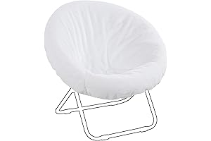 HOMBYS Plush and Waterproof Saucer Chair Fur Cover