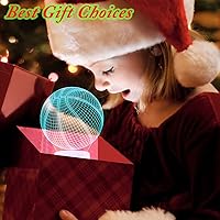 Vista 6 de Luz nocturna de baloncesto, lámpara de ilusión LED 3D con control remoto y cable USB, luces intercambiables de 16 colores, el mejor regalo