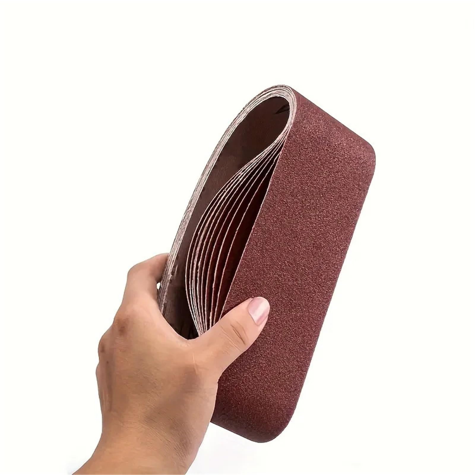 Pasy szlifierskie, Taśmy szlifierskie 10 szt. 533x75 mm 60-400 Ziarna do szlifierki taśmowej Polerowanie drewna i metalu(10pcs 240 Grit)