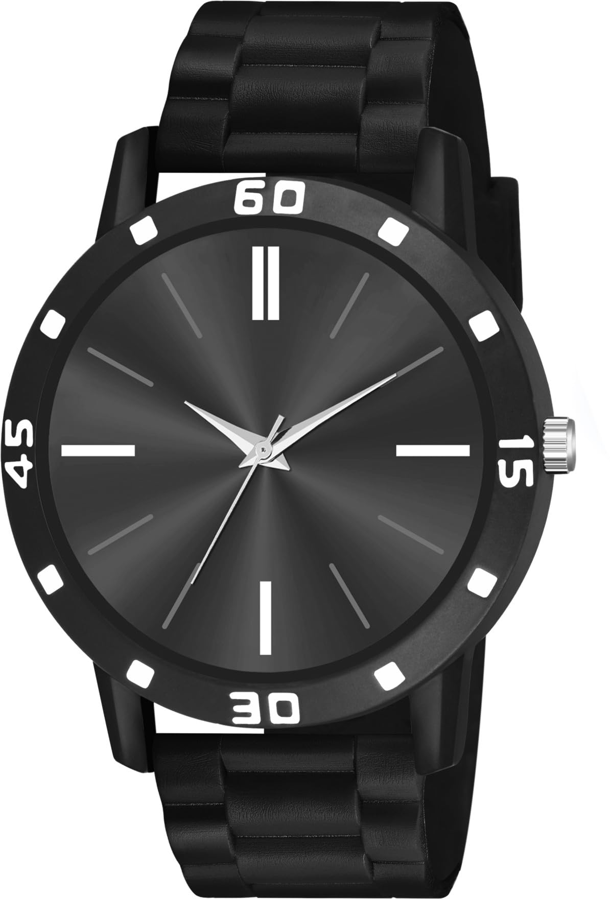 Talgo Alluring Analogue Black Dial Black Rubber Strap Graceful Stylish Wrist Watch for Boys and Men, Pack of 1-AVO-BLK-LR05-BLK-D-CDBLK (B0CF5Q3993) Amazon Price History, Amazon Price Tracker