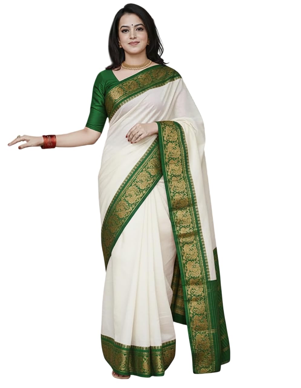 Woven Banarasi Silk Designer Kanjivaram Saree-image-2