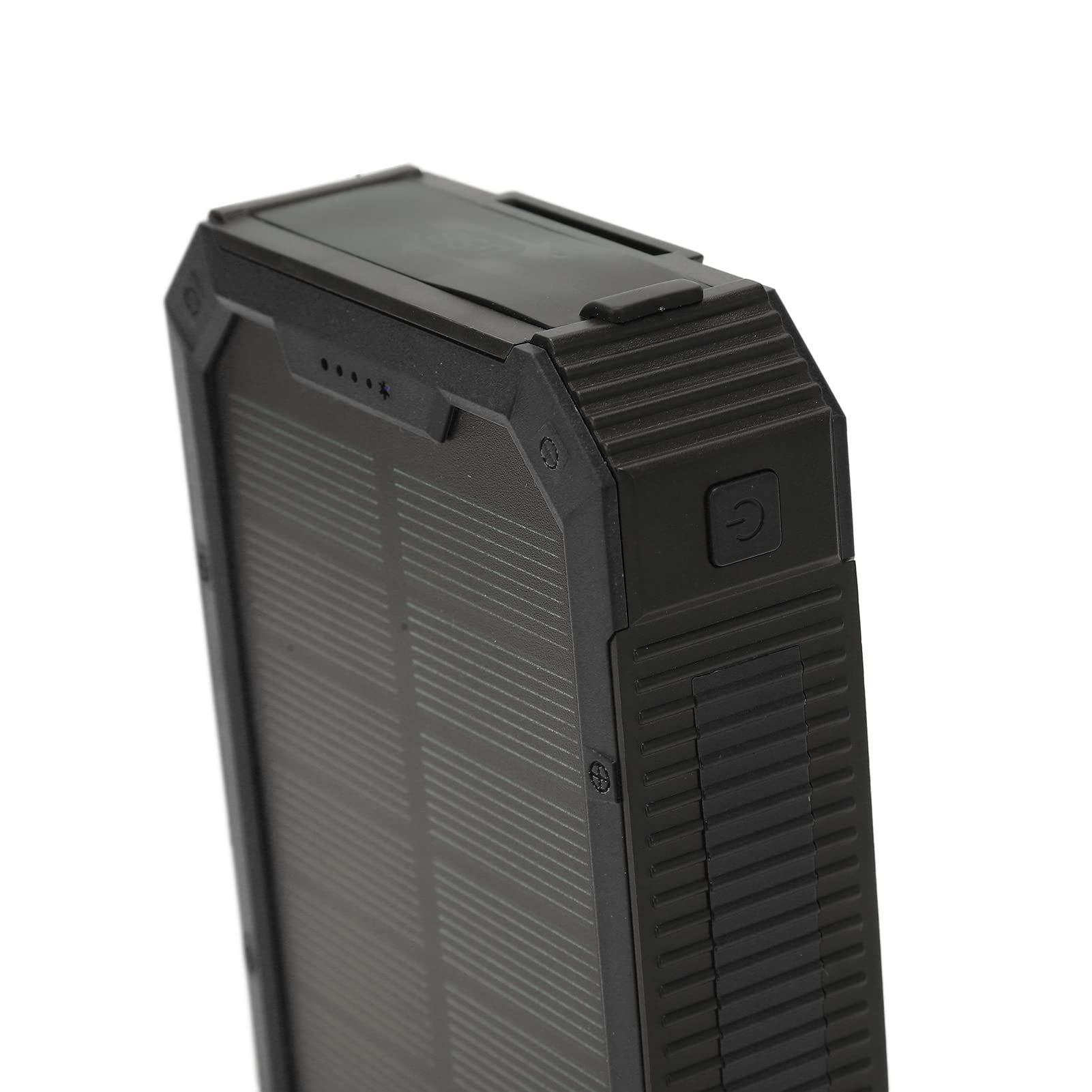 Chargeur Solaire Portatif de Banque d'énergie Solaire Rapide, Banque d'énergie Rapide de 36800 MAh de Charge sans Fil USB pour Le Camping Randonnée Voyage éclairage Spécial Extérieur (Black)