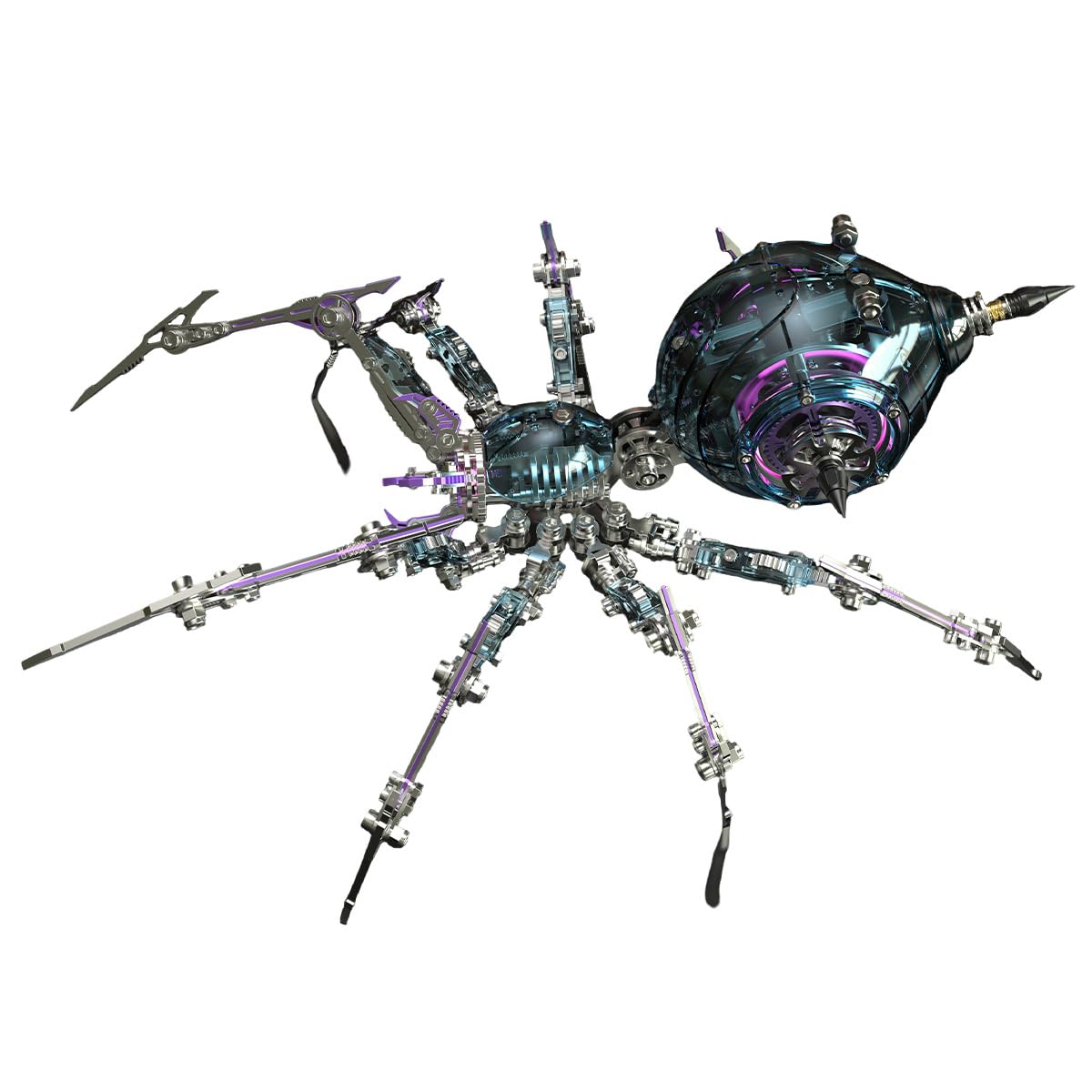 Puzzle 3D in metallo, ragno da guerra steampunk, meccanico in metallo, con gambe articolate, montaggio impegnativo, kit modello STEM, ideale come regalo da collezione per adulti e ragazzi (602 pezzi)